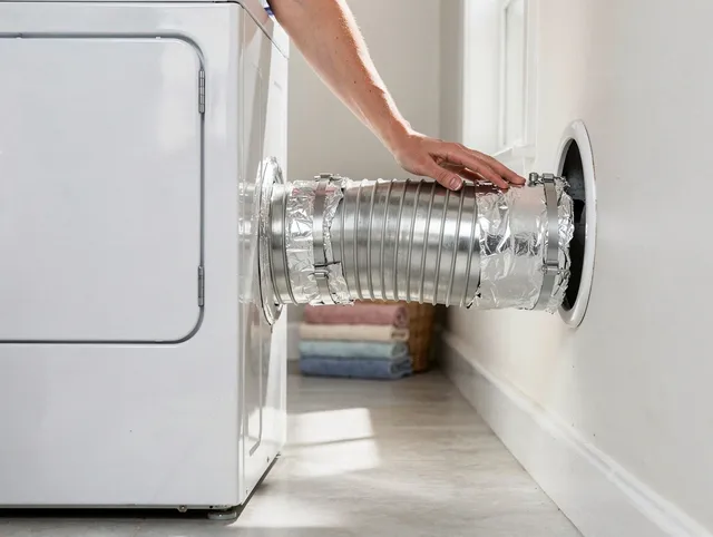 Professional dryer vent hose installation by Doral Dryer Vent Cleaning in Doral