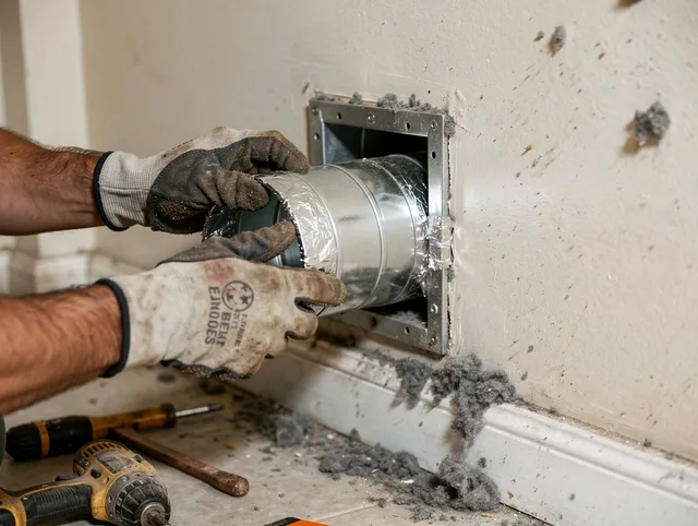 Professional dryer vent repair and installation by Doral Dryer Vent Cleaning in Doral